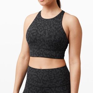 LULULEMON Energy Bra High Neck Long Line Sz 10